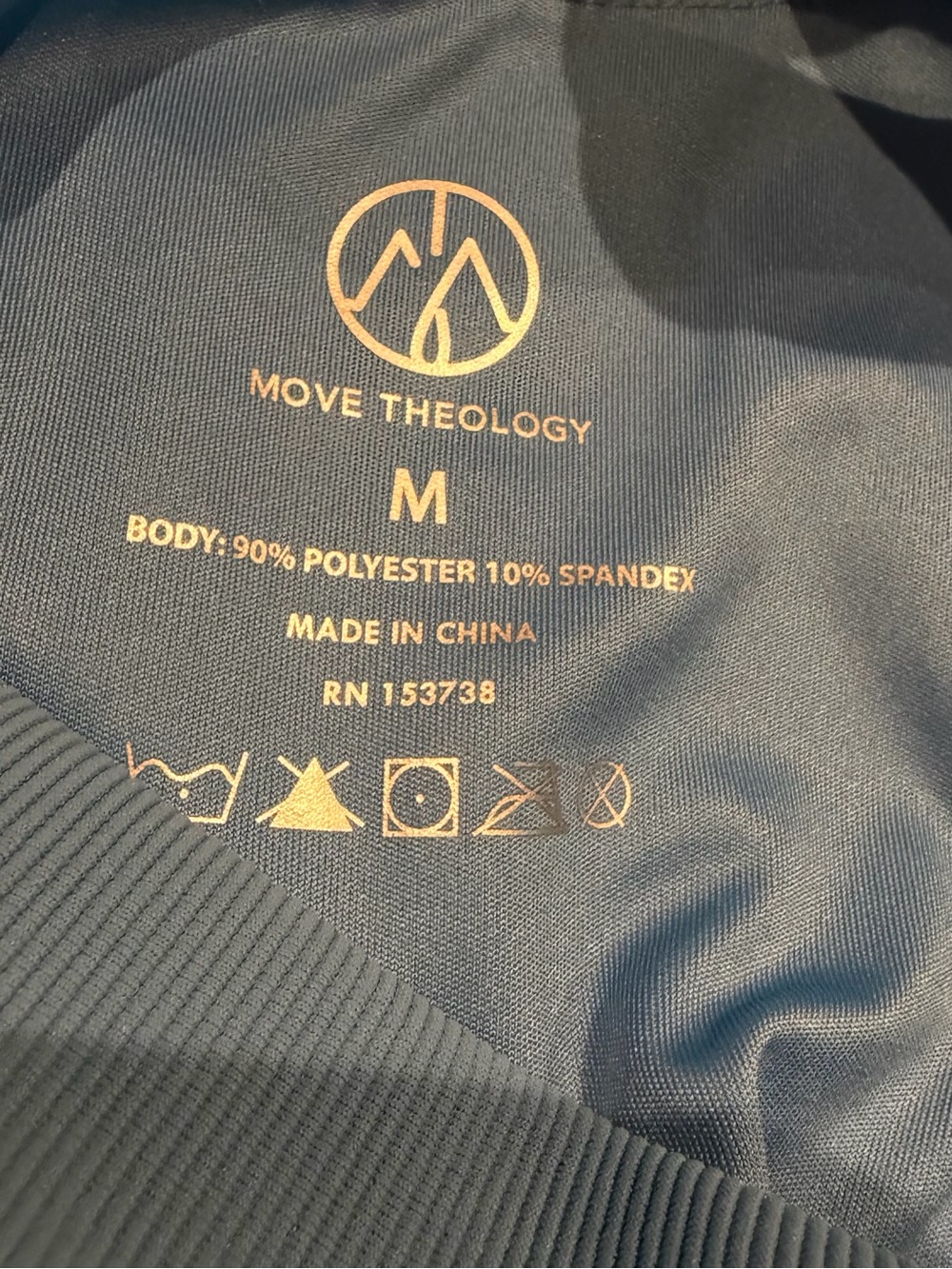 NWT Move Theology Blue Sports Bra - Picture 7 of 10